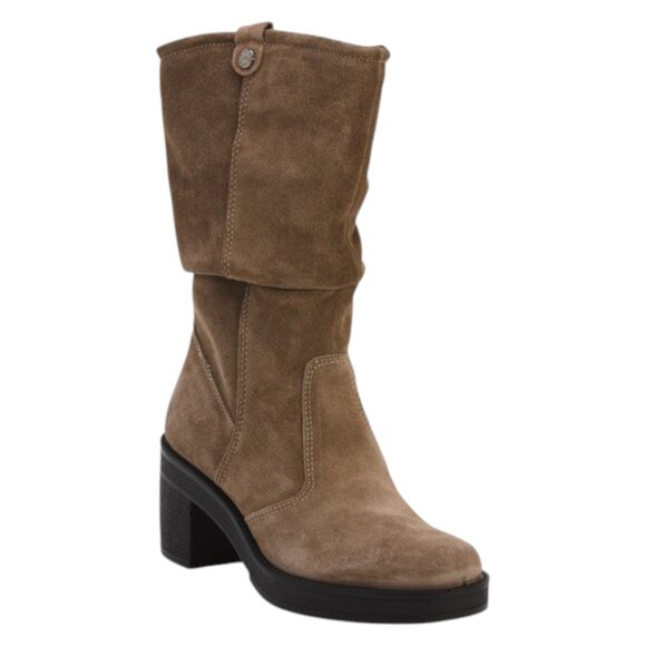 IGI&CO Made In Italy Suede Mid Shaft Heeled Boots - Picture 1 of 3